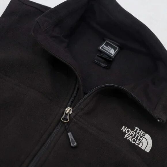 The North Face Front Range Fleece Vest - Men's L Full Zip Pockets Black Logo - Picture 9 of 14